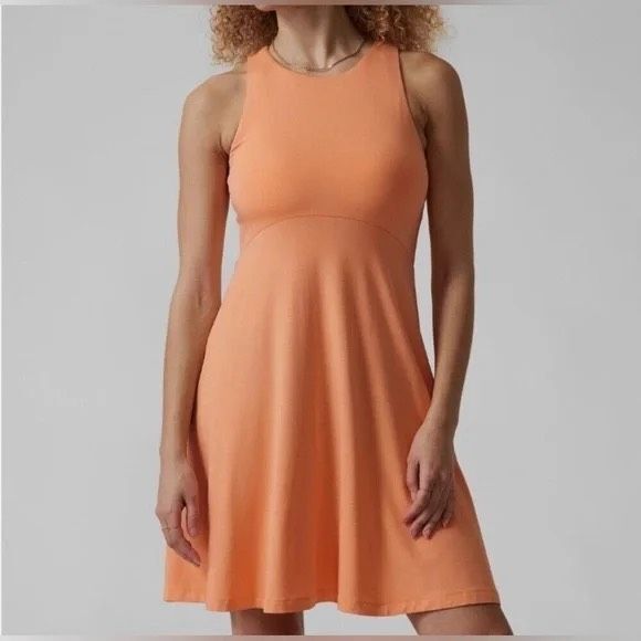 ATHLETA Women’s Peach Sleeveless Santorini Dress Size Small - Picture 1 of 6